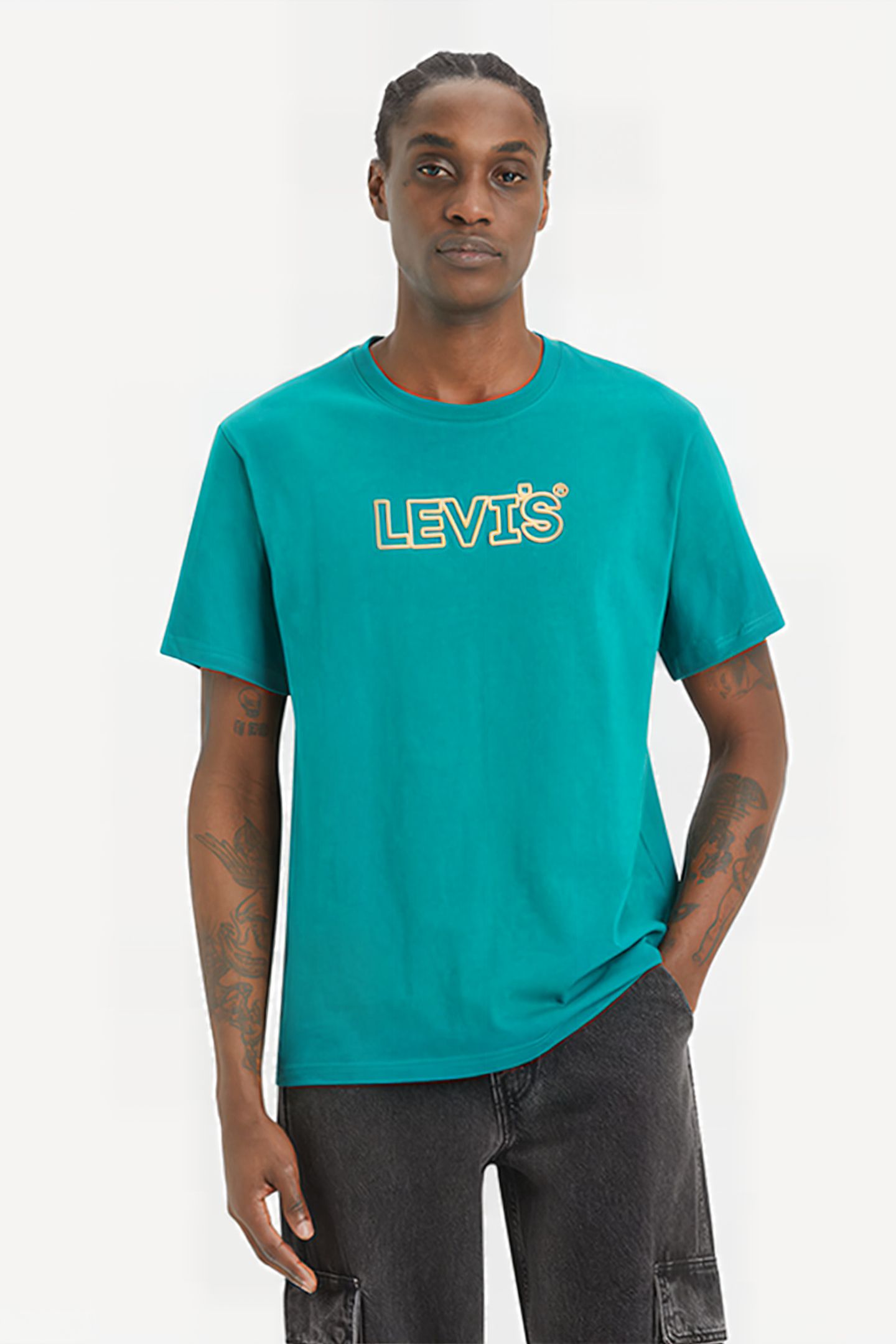 SS PRINTED T-SHIRT BLUE 1