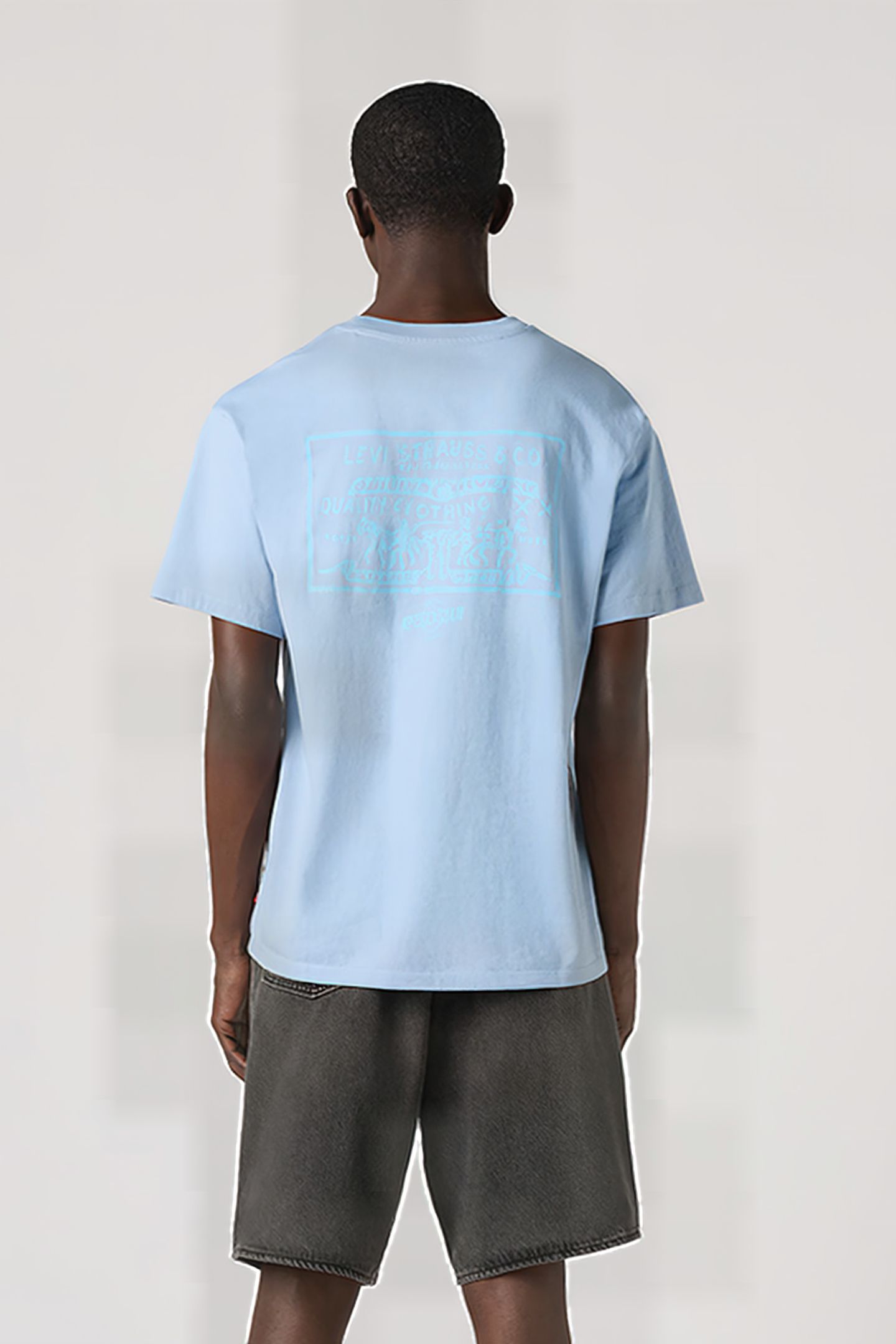 LSEVINTAGE PRINTED T-SHIRT BLUE 2