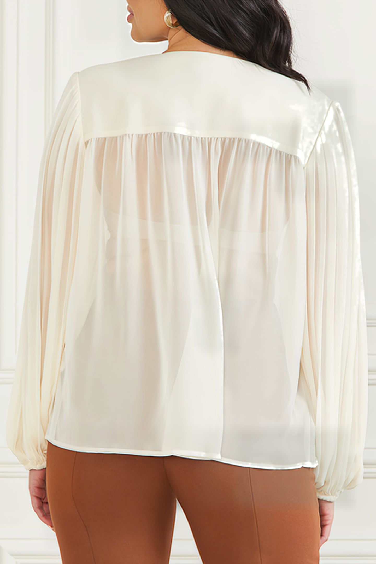 MARCIANO BY GUESS GEORGIA PLEATED BLOU SANDY SHORE 2