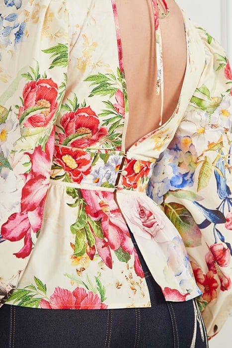 MARCIANO BY GUESS MIRA TOP SOLID GLORIOUS GARDEN BLOUSE 6