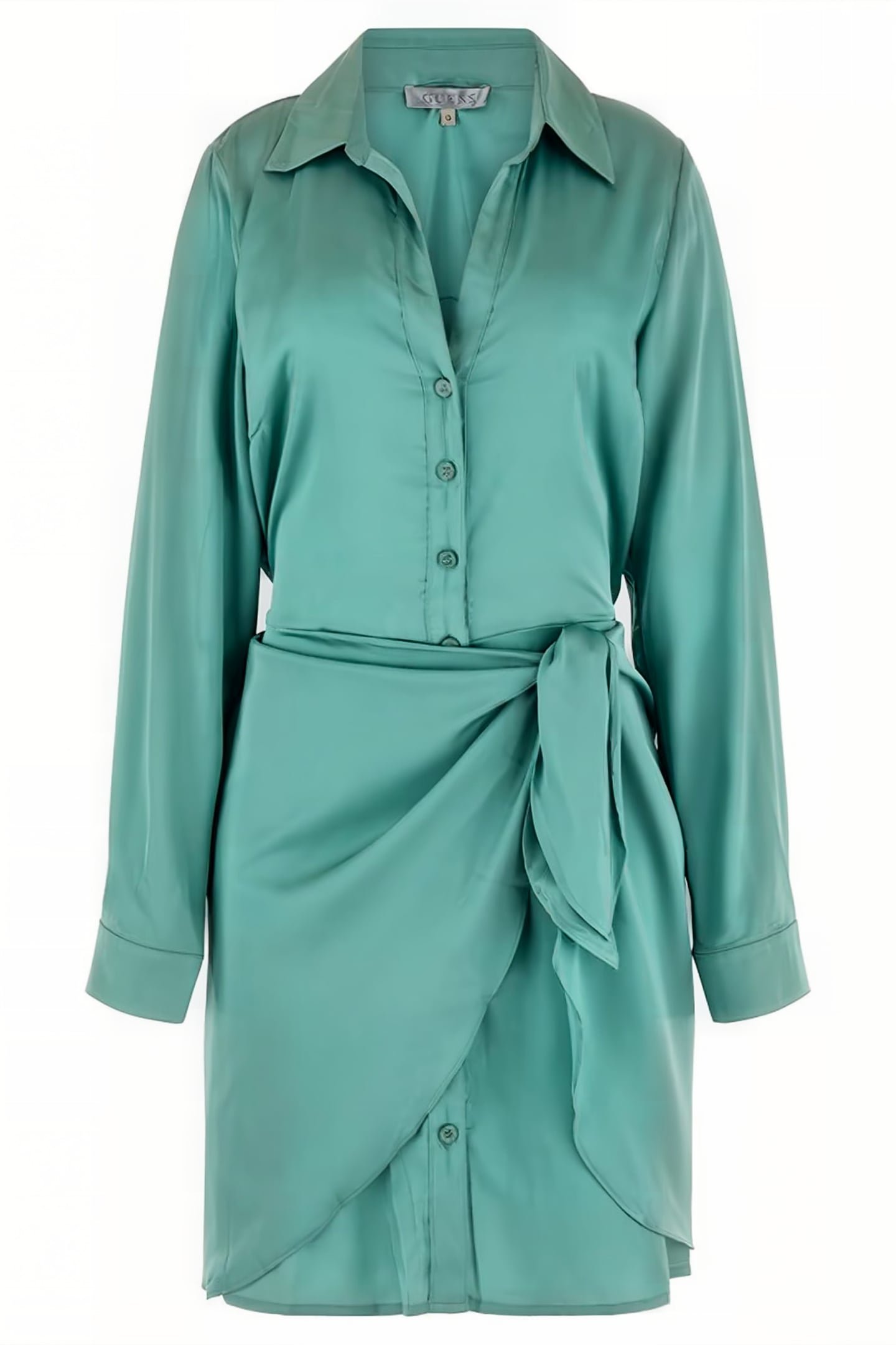 GUESS ECO ES LS ALYA DRESS VITAL GREEN 3
