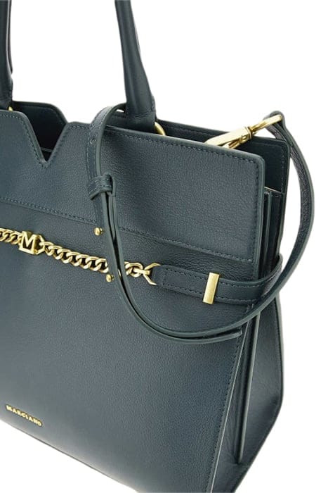 MARCIANO BY GUESS MEDIUM SATCHEL MAGNE GREEN HANDBAG TOPAZ 5