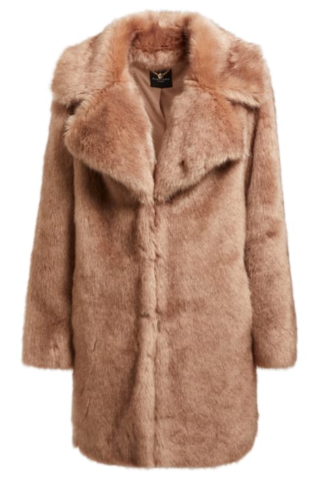 MARCIANO BY GUESS GWENDA COAT MARFA LIGHT FAUX FUR MULTI 4