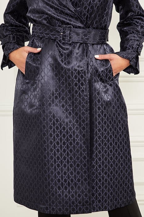MARCIANO BY GUESS MONOGRAM TRENCH SECRET BLUE 7
