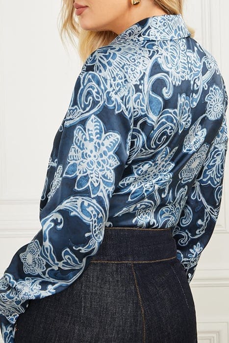 MARCIANO BY GUESS MELISSA PRINTED SHIRT FLORAL INK BUTTON-DO 5