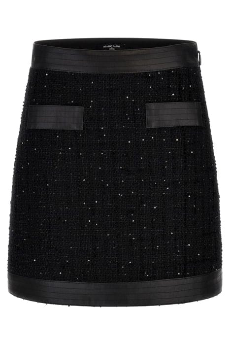 MARCIANO BY GUESS MARIKA SKIRT JET BLACK MULTI 4