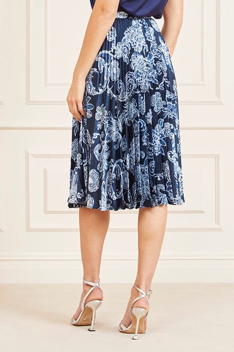 MARCIANO BY GUESS NEW GISELLE PLEATED FLORAL INK MINI SKIRT 2