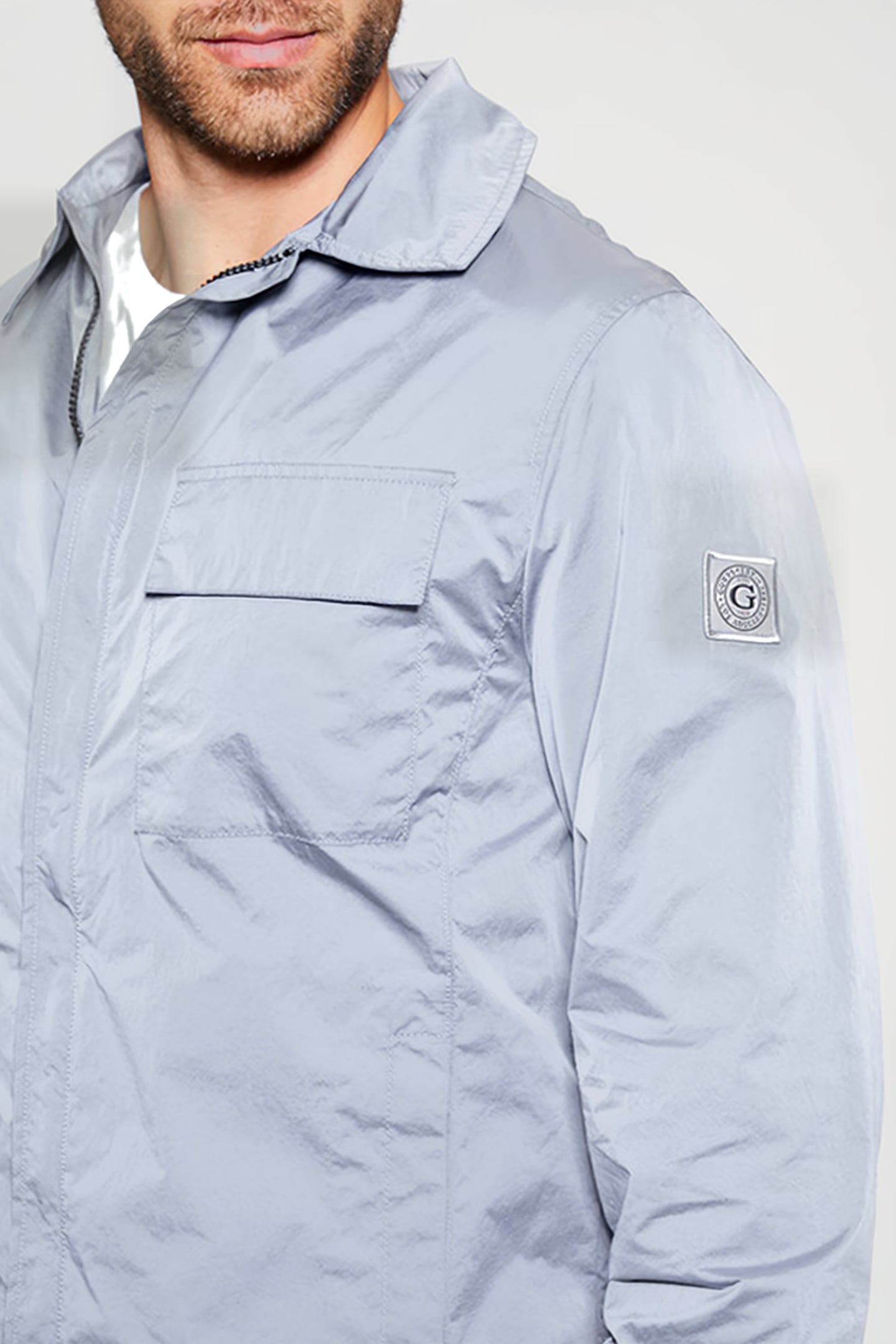 GUESS ECO SHACKET LIGHT BLUE SKY 7