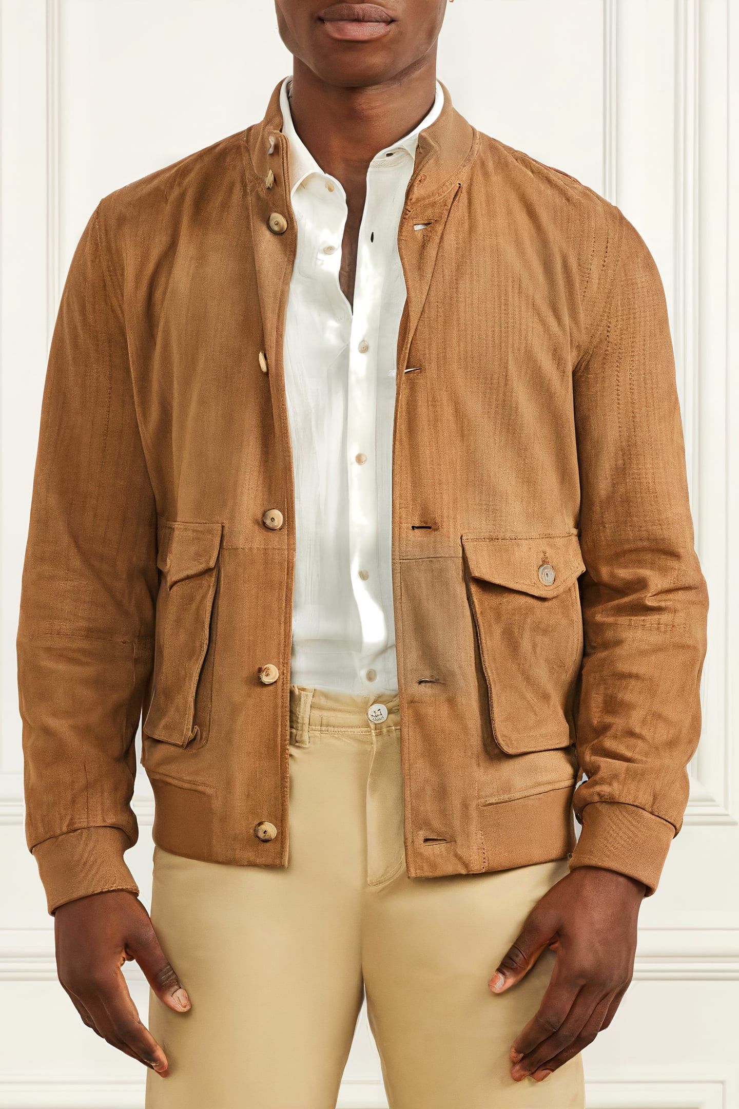 MARCIANO BY GUESS SUEDE JACKET TALL BOOTS LIGHT BROWN 1