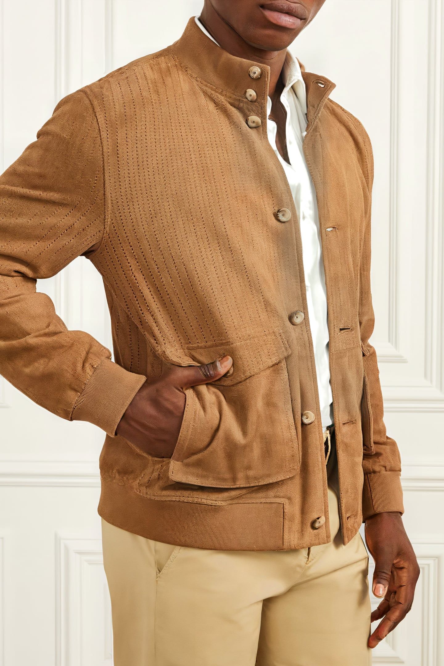 MARCIANO BY GUESS SUEDE JACKET TALL BOOTS LIGHT BROWN 5