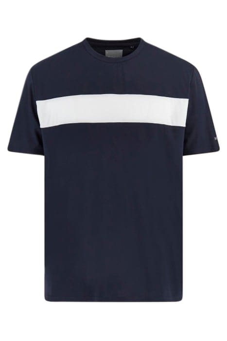 MARCIANO BY GUESS SS CN STRIPE & LOGO SMART BLUE 3