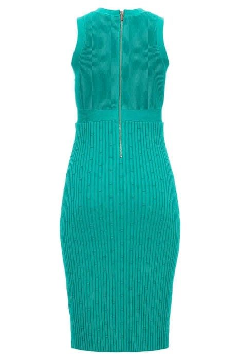 MARCIANO BY GUESS ELANDRA DRESS SWEATE POMPOM GREEN 2