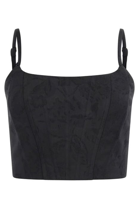 MARCIANO BY GUESS BLOSSOM CORSET TOP JET BLACK A996 1