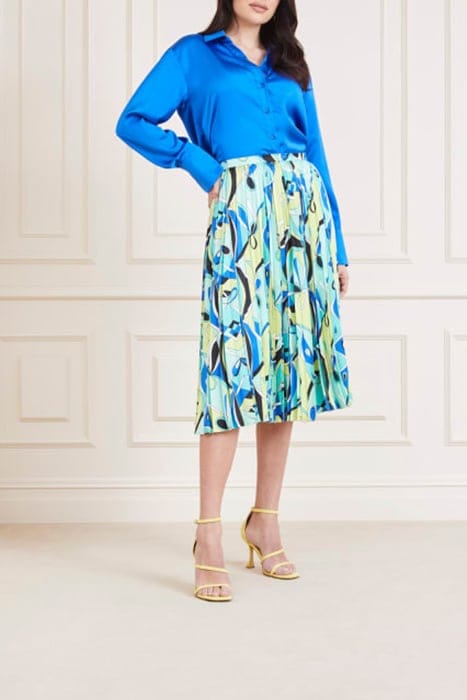 MARCIANO BY GUESS NEW GISELLE PLEATED GREEN MINI SKIRT SLIPK 3
