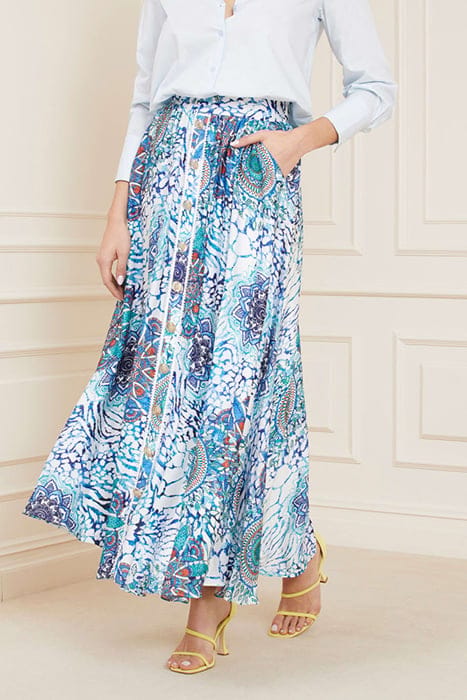 MARCIANO BY GUESS MINA SKIRT PRINTED BOHO ANIMALLER 6