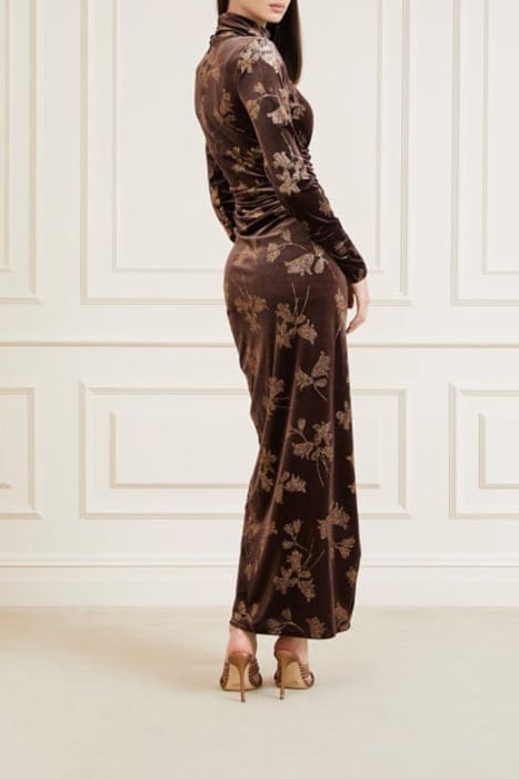 MARCIANO BY GUESS ANGELICA TABITHA MAX COLD BREW MAXI DRESS 2