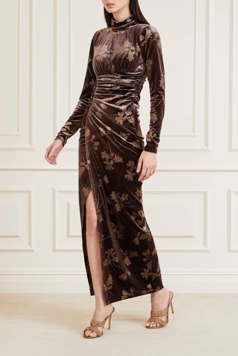 MARCIANO BY GUESS ANGELICA TABITHA MAX COLD BREW MAXI DRESS 4