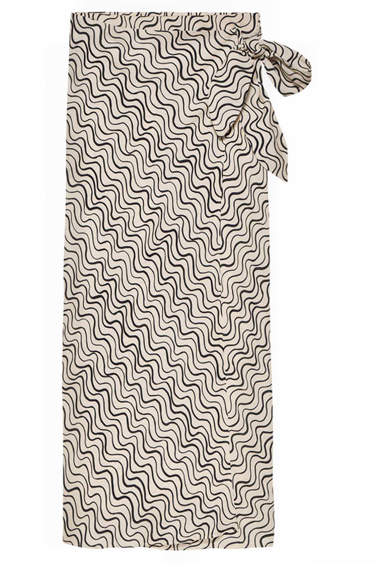 DRAPPED WRAP SKIRT VANILLA CREAM 4
