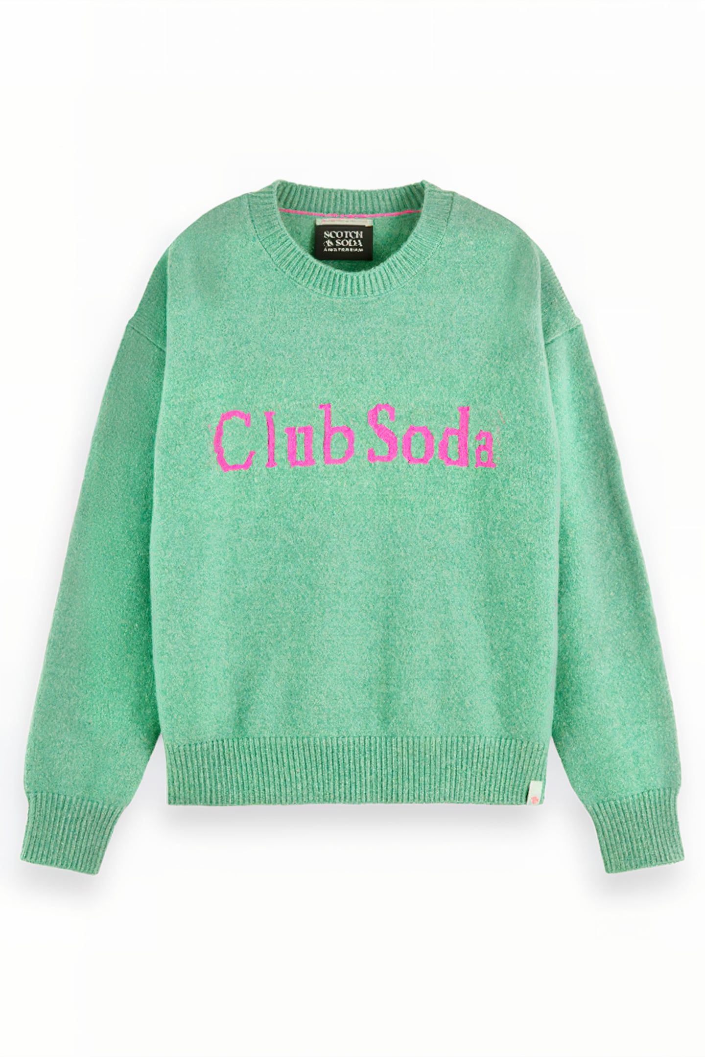 INTARSIA CLUB SODA PULLOVER FROZEN MINT 4