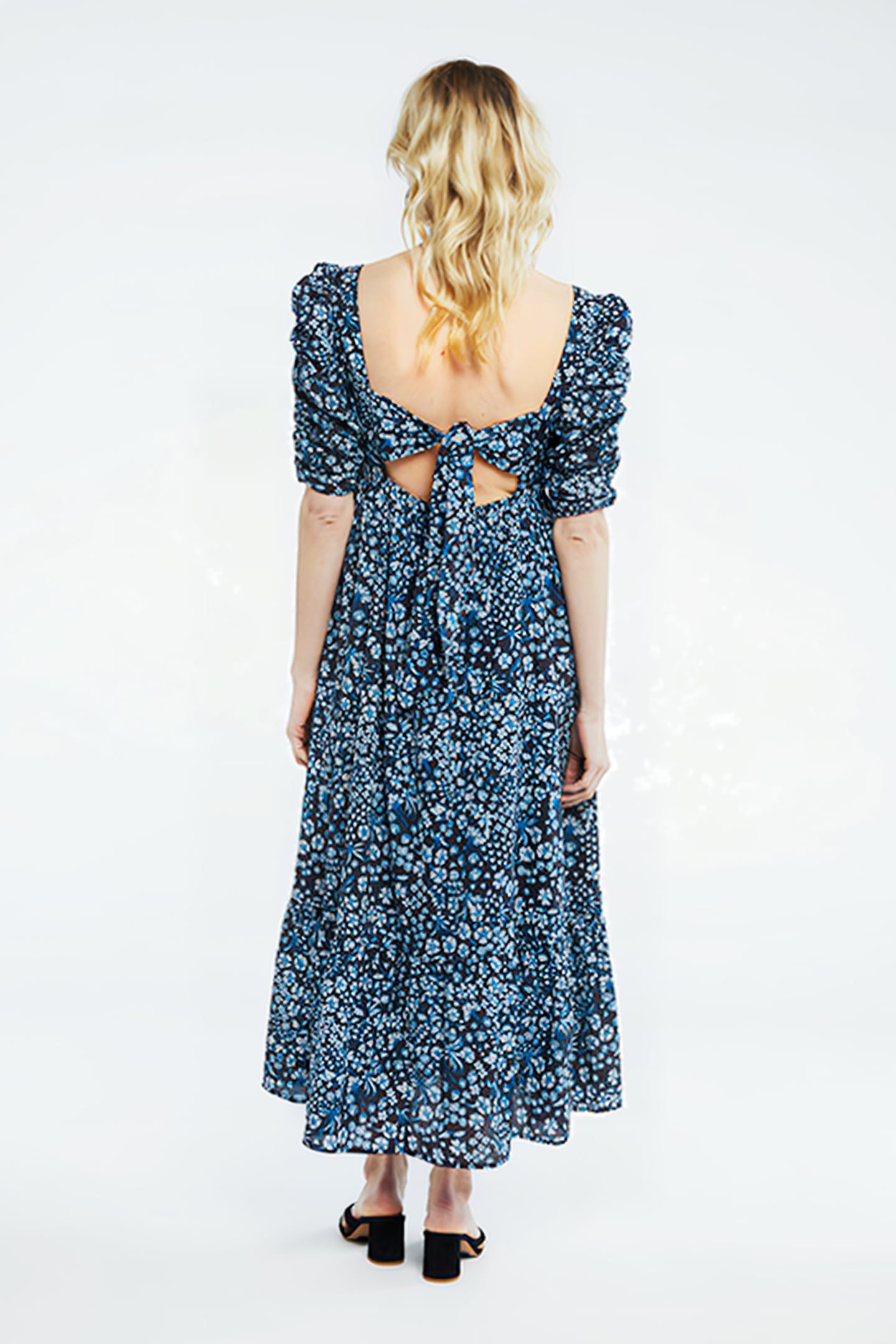 FLORE DRESS TASTY TEAL/CREAM WHI 2