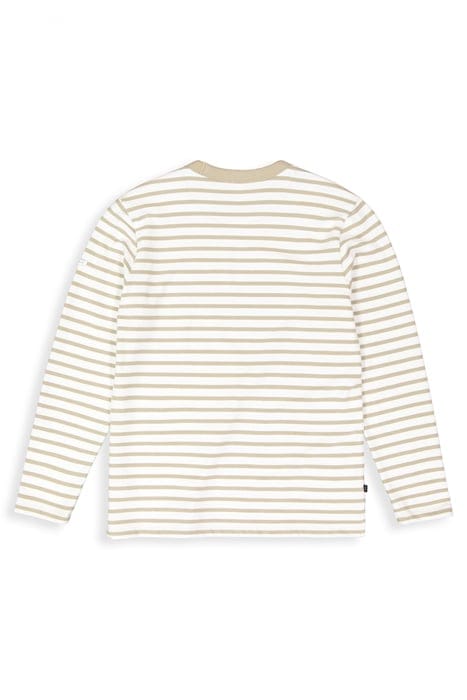 GASPARD STRIPE CREW STONE BEIGE 4