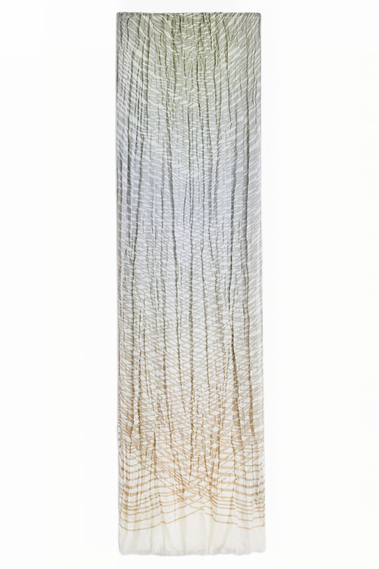 ABSTRACT ZEBRA PRINTED SCARF DARK MOSS 1