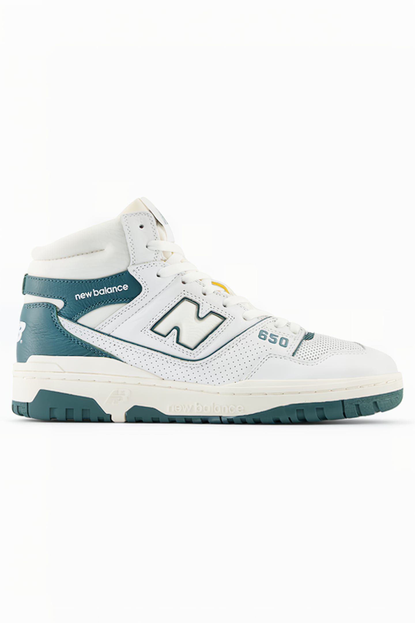 BB650RGR SNEAKERS IN WHITE & GREEN 1