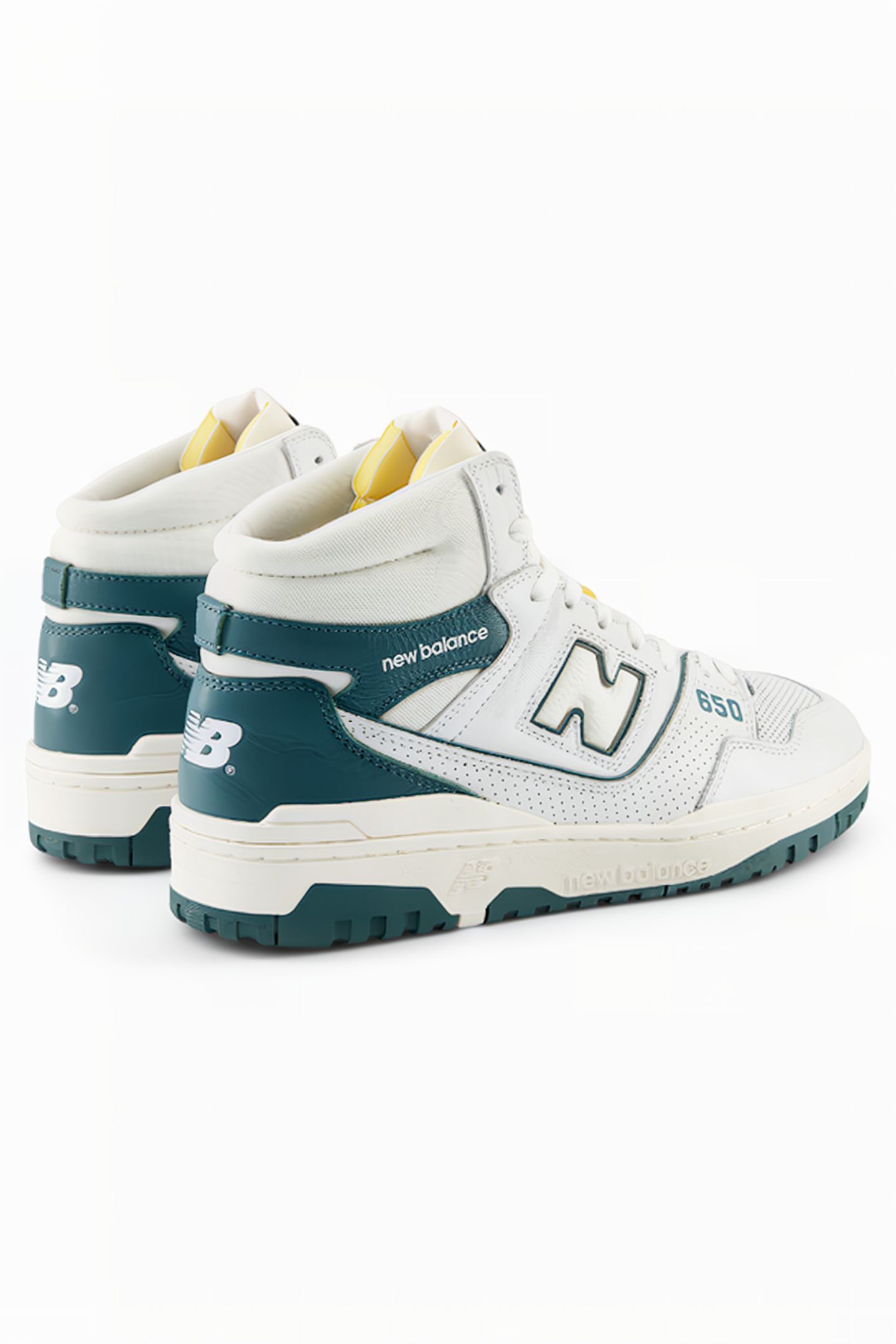 BB650RGR SNEAKERS IN WHITE & GREEN 4