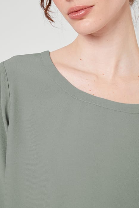 BOAT NECK SHORT DRESS ETAIN 5