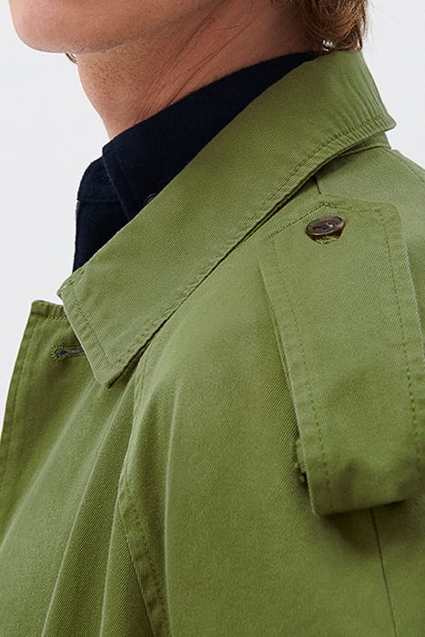 LS MID LENGHT BUTTONED LARGE TRENCH COAT KAKI 7