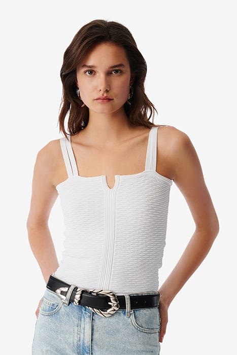 NICEA TANK TOP IN WHITE 5