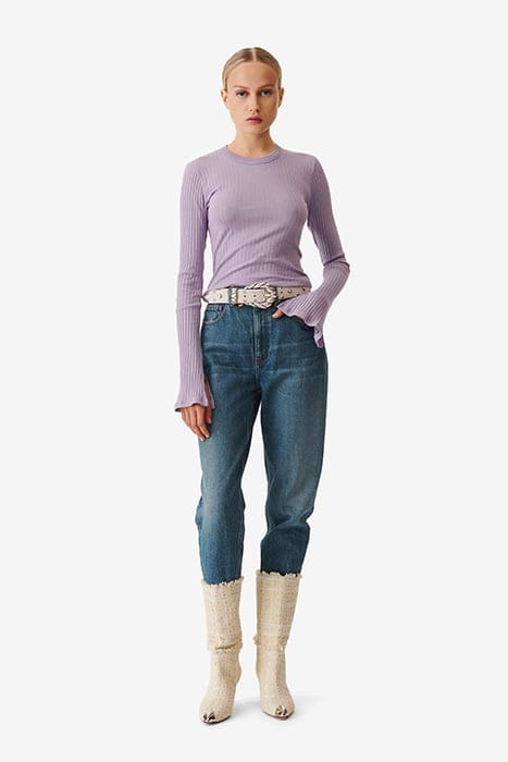 ERSILIA KNITTED SWEATER IN VINTAGE PURPLE 2