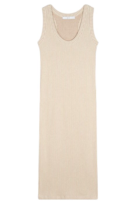 GALATEA DRESS IN TAUPE/ECRU 3