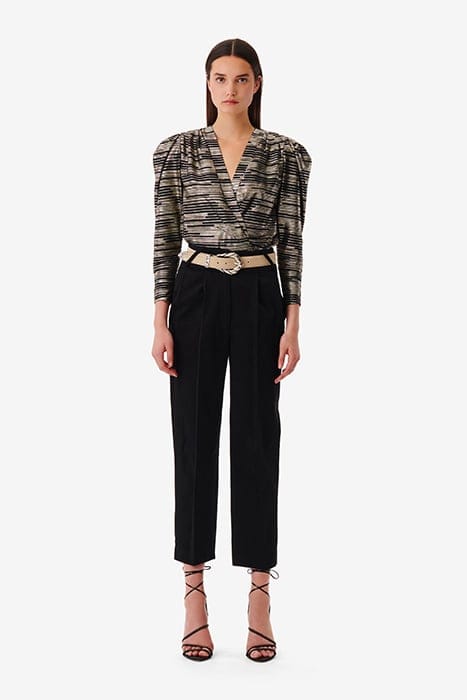CHARINASPE BLOUSE IN BLACK/GOLD 2
