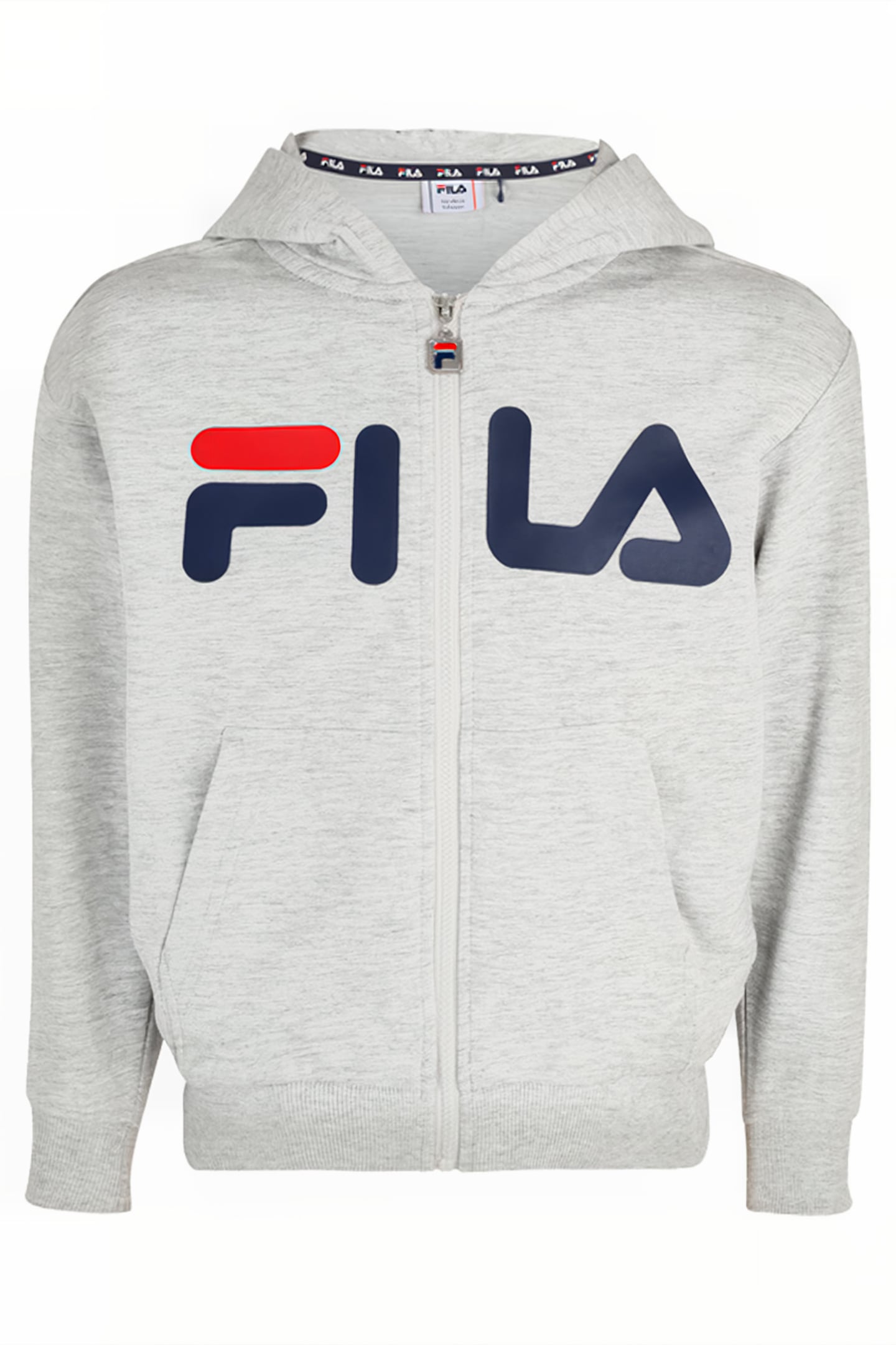 BALGE CLASSIC LOGO ZIP HOODY LIGHT GREY MELANGE 1