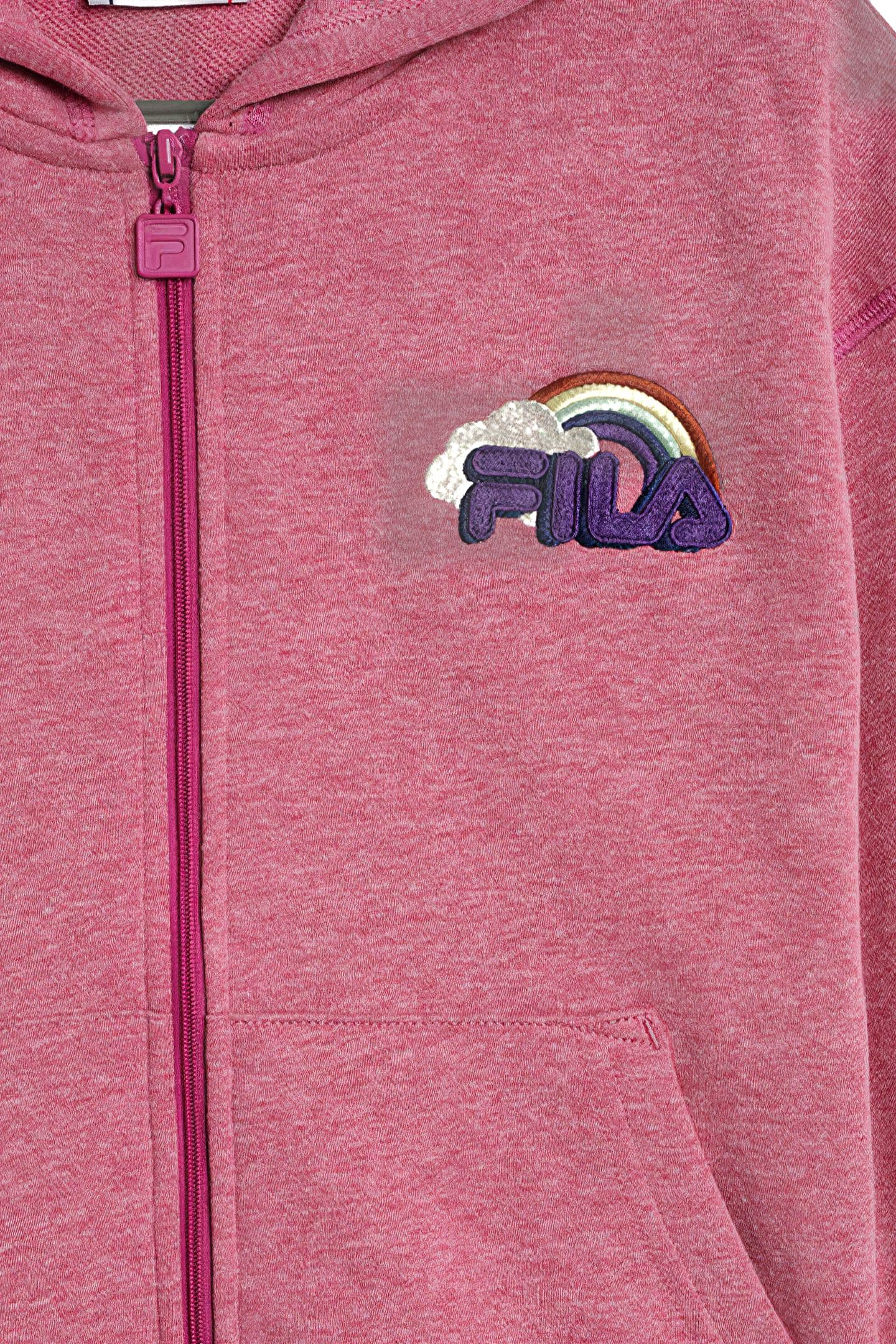 CALW OVERSIZED ZIP HOODIE PURPLE ORCHID MELANGE 3