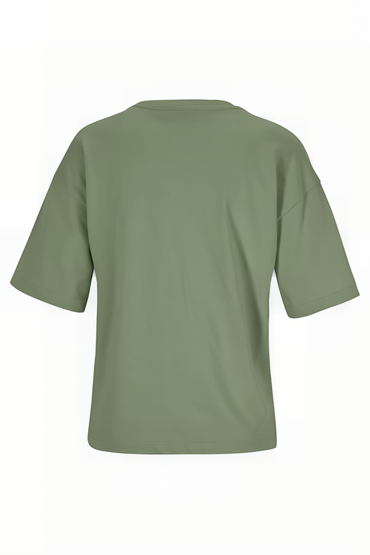 BOMS LOOSE FIT TEE OIL GREEN 2