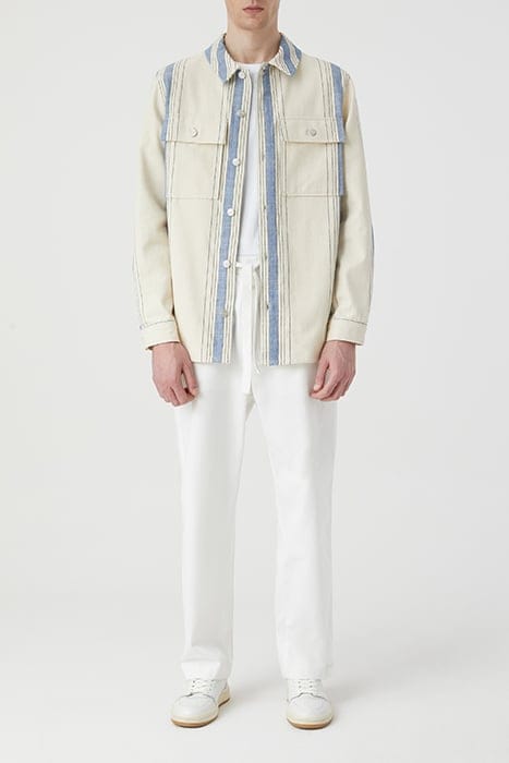 UTILITY SHIRT W/ ELBOW PATCHES SHIRTS & BLOUSES ECRU 3