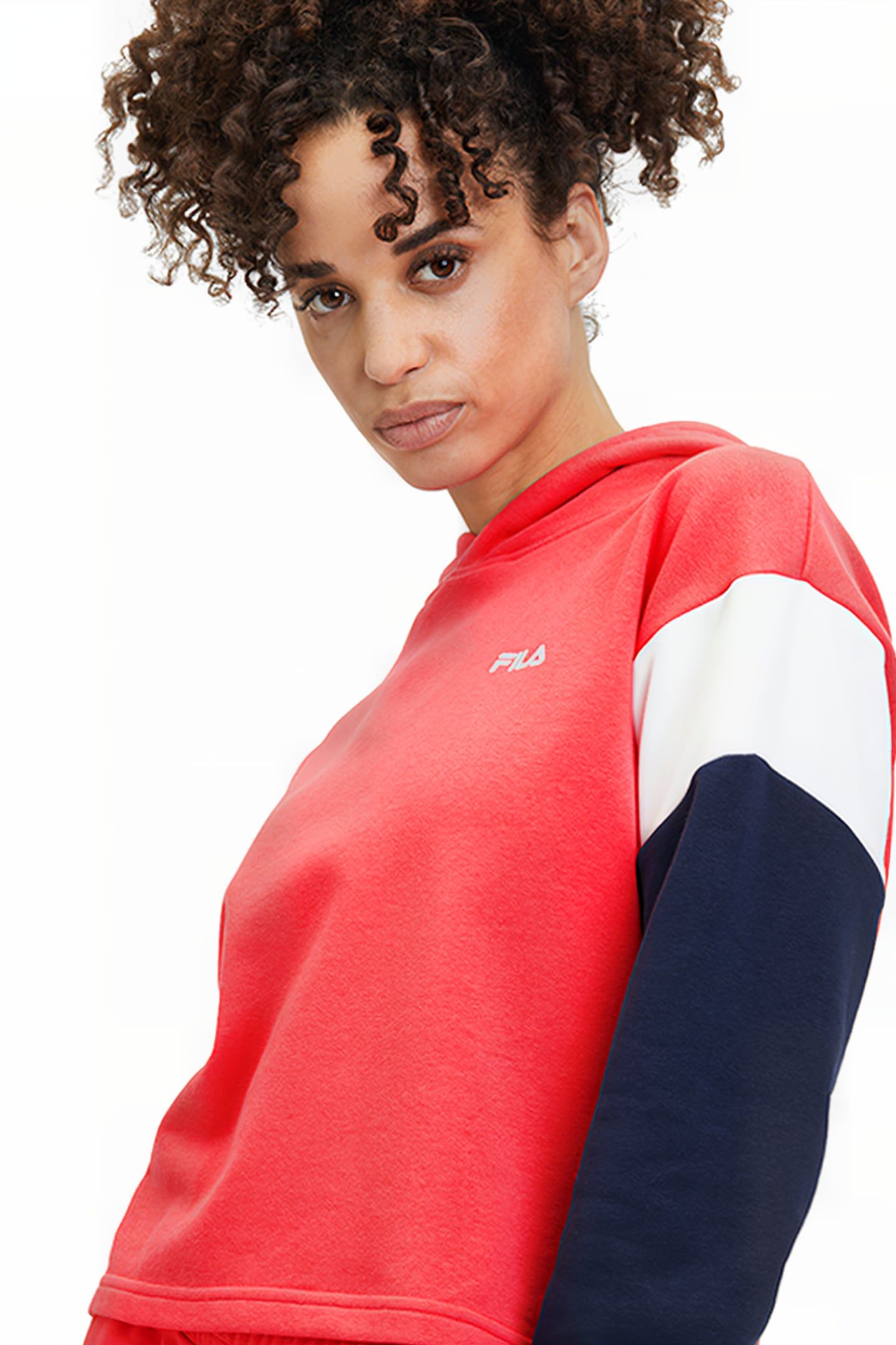 TREVI BLOCKED CROPPED HOODY CAYENNE-BLACK IRIS-BRIGHT WHITE 7