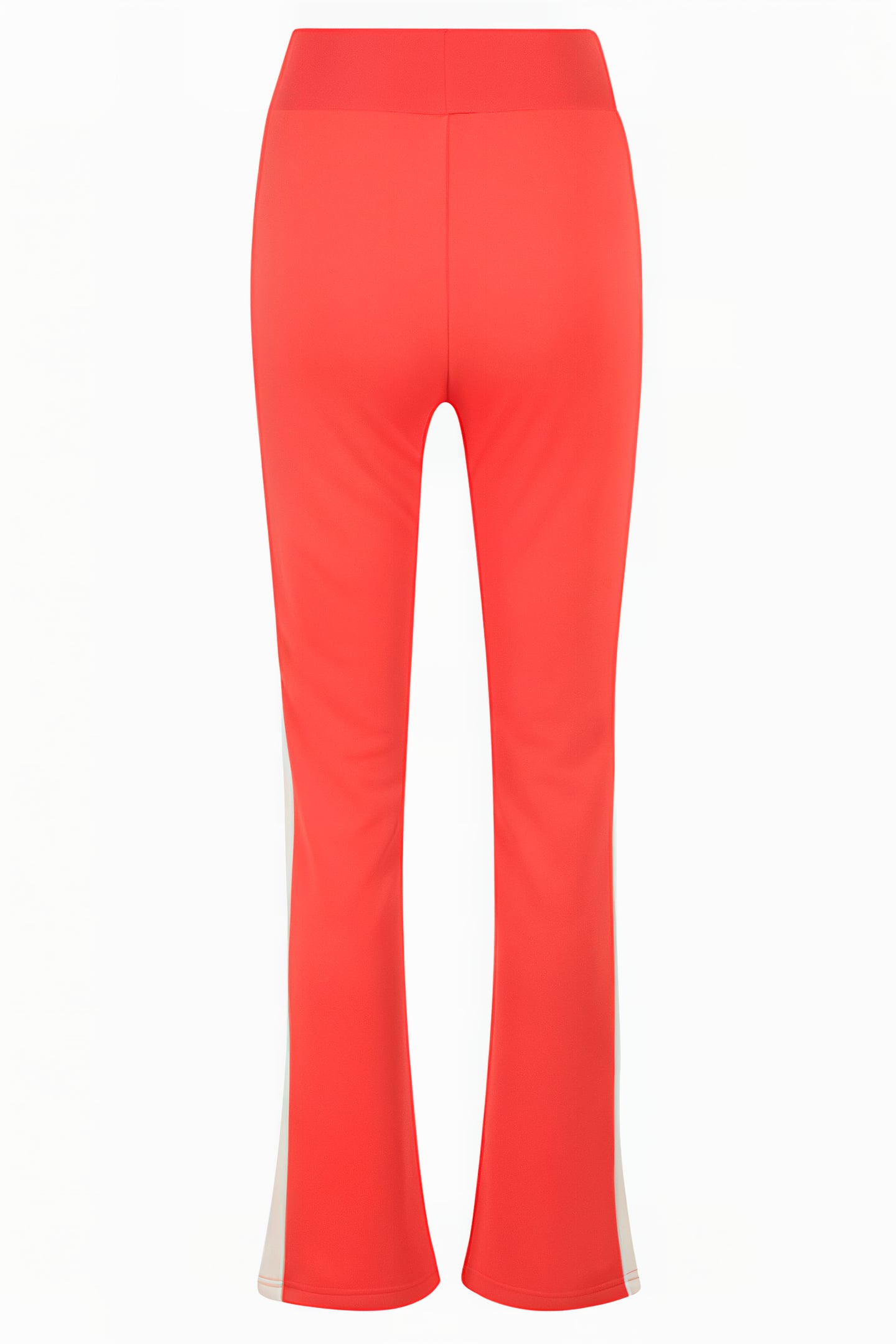 TISENS HIGH WAIST TRACK PANTS CAYENNE-ANTIQUE WHITE 4