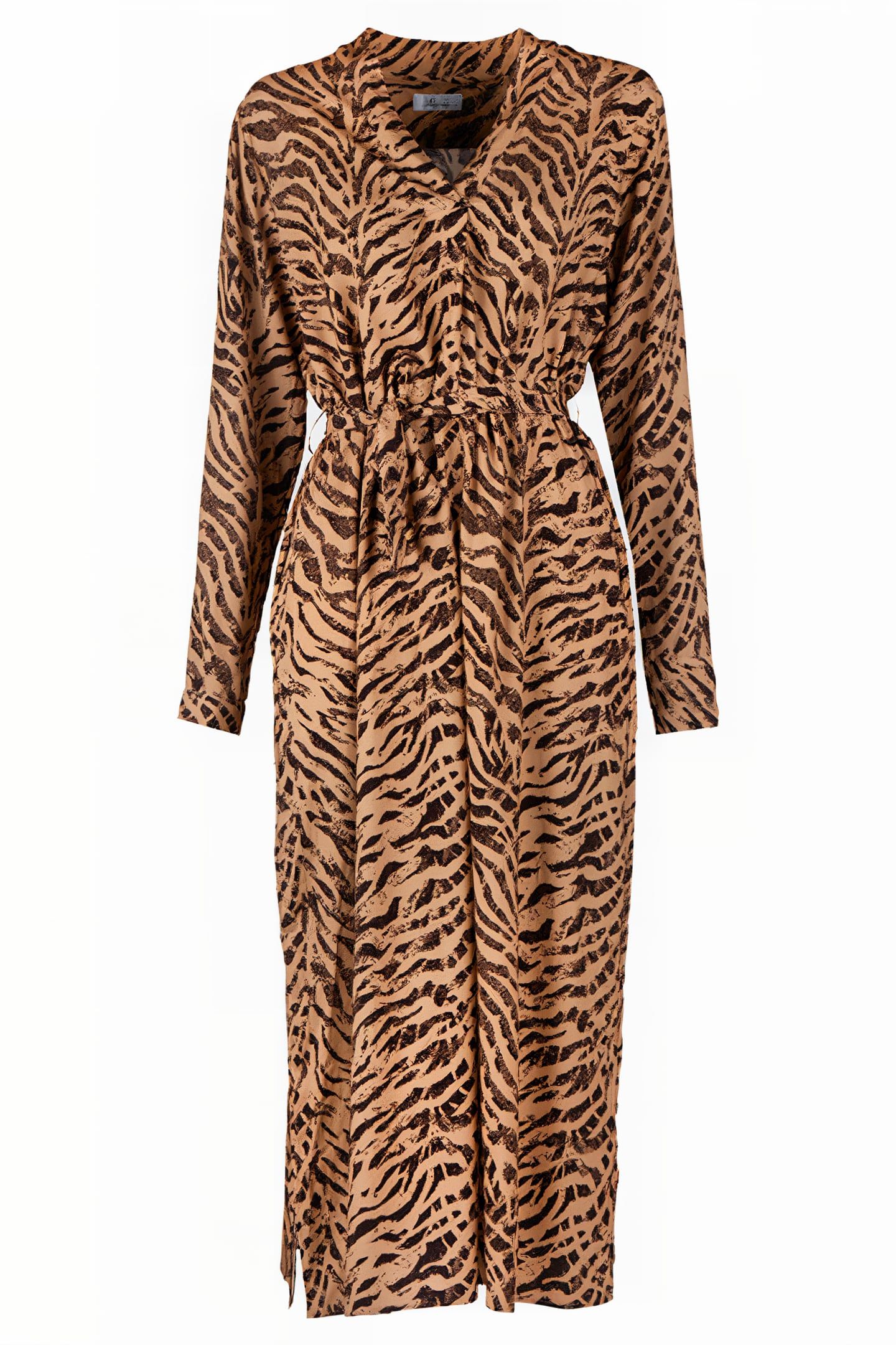 DESIREÉ, DRESS BEIGE PATTERN 1