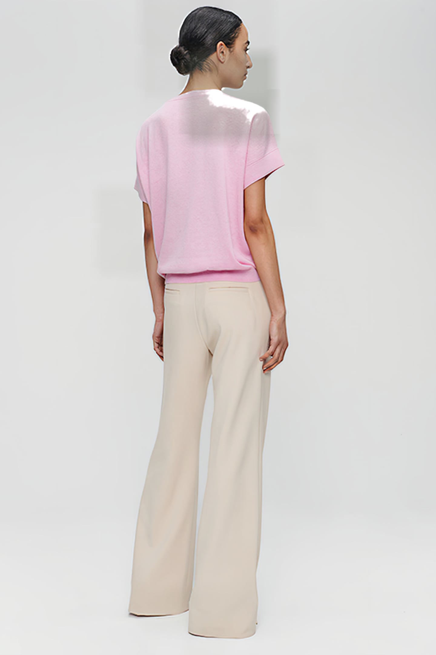 VISCOSE STRETCH TAILORED PANTS SIMPLY TAUPE 3