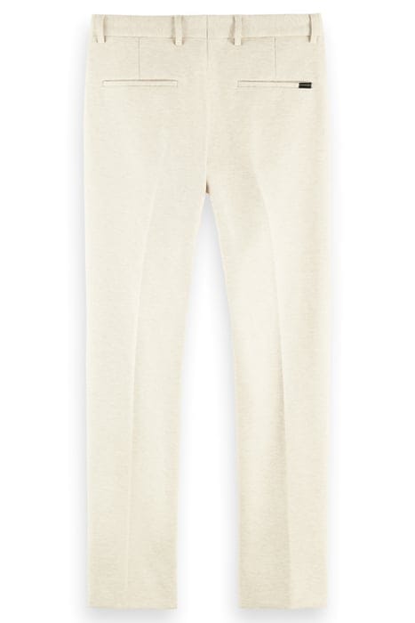 MOTT - SUPER SLIM-FIT YARN-DYED KNITTED CHINO STONE MELANGE 2