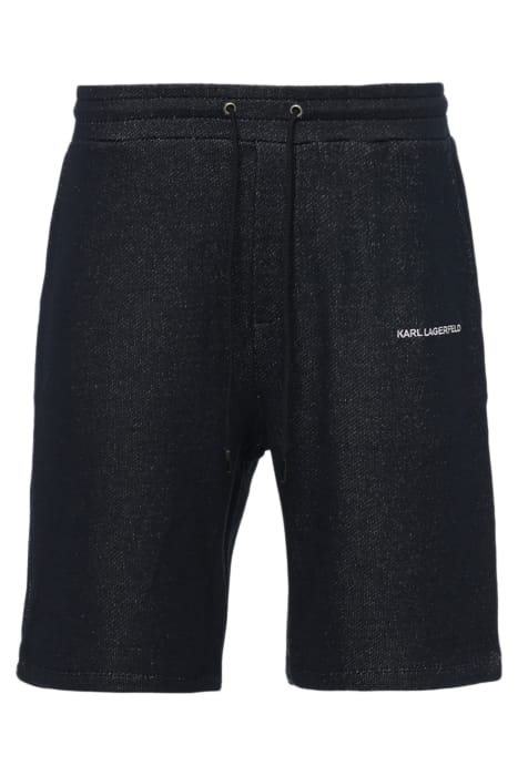 JERSEY DENIM SWEAT SHORTS NAVY 3