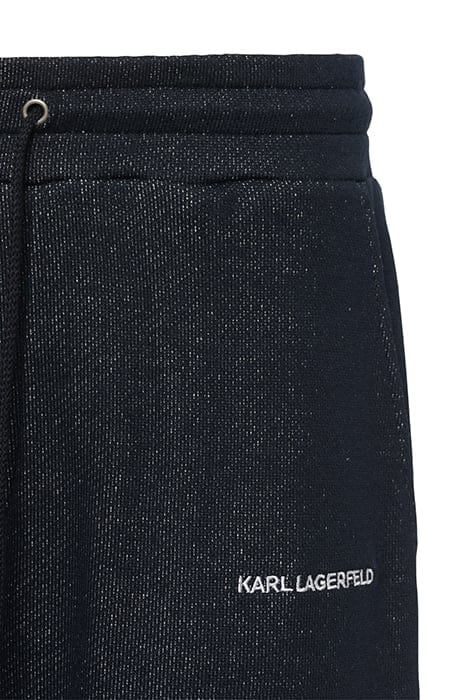 JERSEY DENIM SWEAT SHORTS NAVY 8