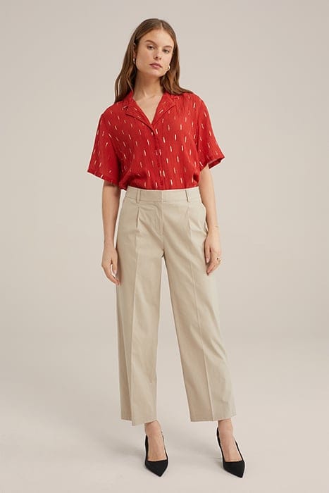 BLOUSE FIRE RED 3