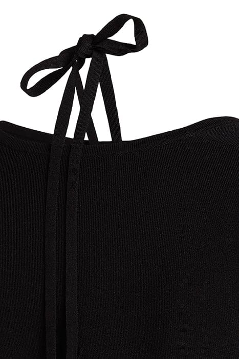 LS CUT OUT KNIT DRESS BLACK 8