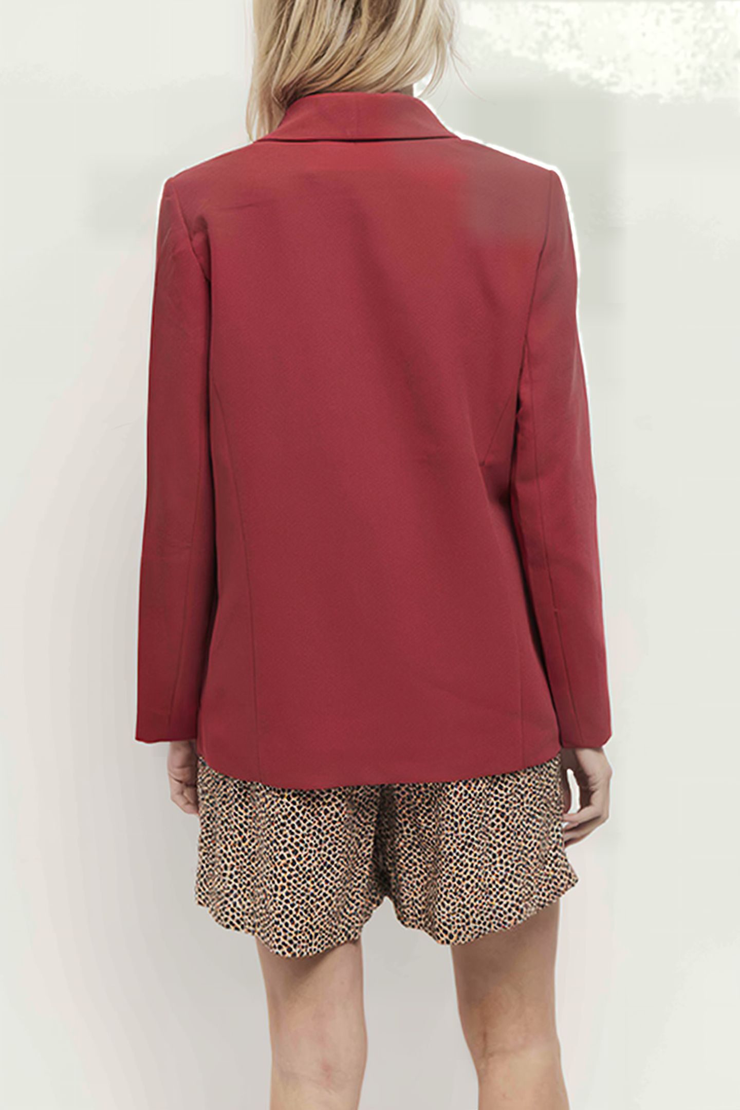 VARA - CHILIPEPPER SUIT JACKET IN RECYCLED POLYESTER 2