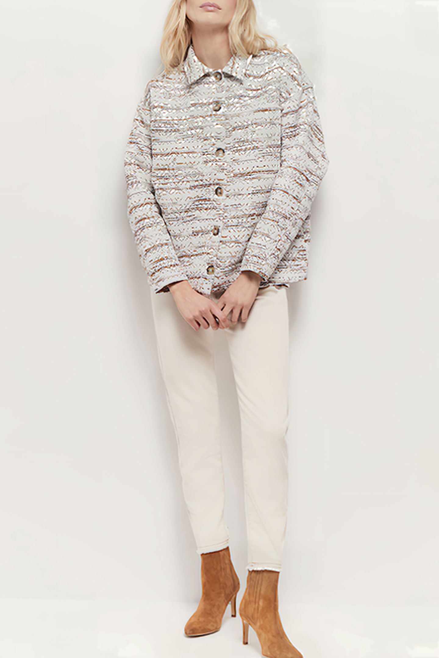 VIVECA - FANCY ECRU BRAIDED MULTICOAT JACKET 3