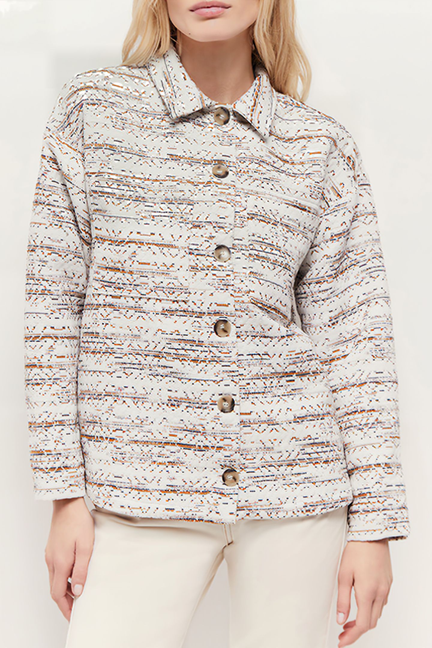 VIVECA - FANCY ECRU BRAIDED MULTICOAT JACKET 1